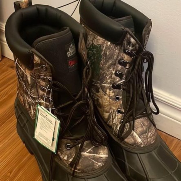BRAND NEW men itasca thermolite camo hunting boots w removable insole size US 13 - Picture 3 of 8